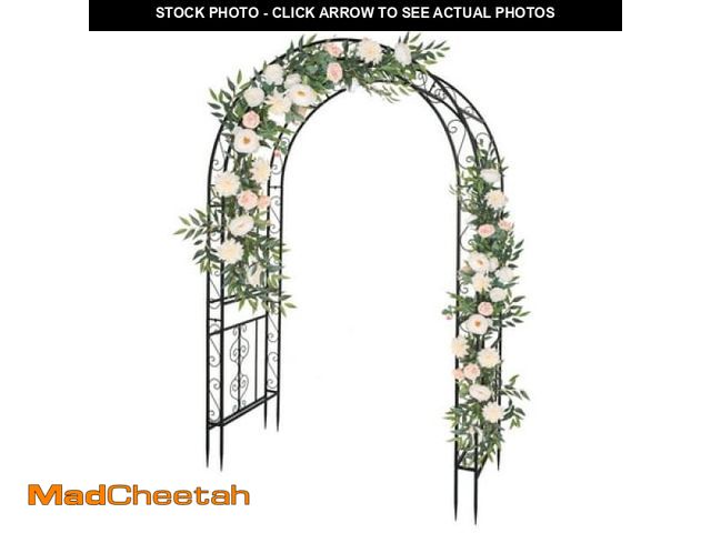 Lot 74-12419783 - Ktaxon Metal Garden Arch 7Ft Garden Trellis Arch Arbor for Climbing Plant Outdoor Wedding - UNUSED