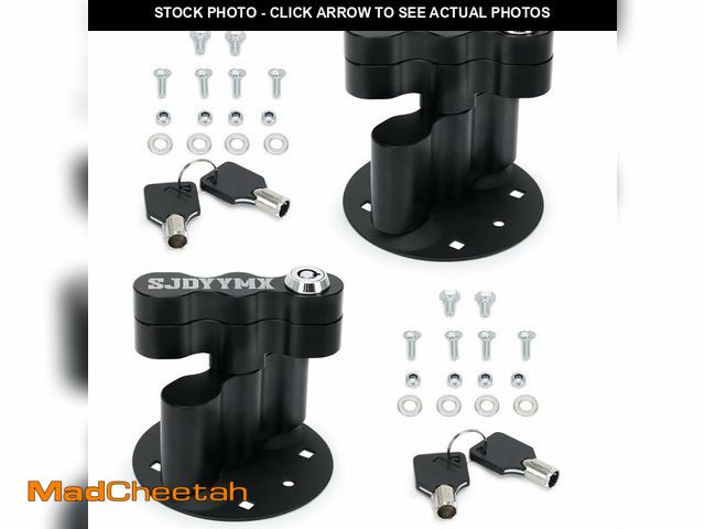 Lot 74-14422276 - 2Pack Gas Can Pack Mount Lock with Keys for Standard Gasoline Pack, Fuel Tank Pack, Water Pack Mount...