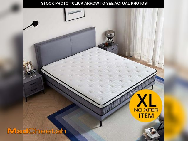 Lot 74-13774784 - King Size Mattress,Bitsky 10 inch Memory Foam Mattress in a Box with Spring, CertiPUR-US Certified -...