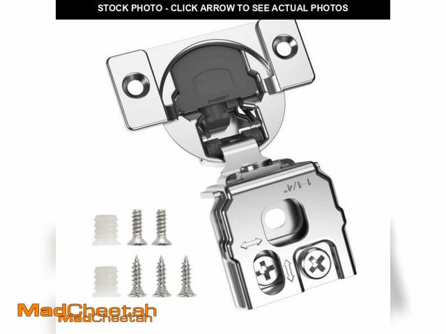 Lot 74-11976221 - Chibery 10 Pack 1-1/4" Overlay 3D Soft Close Concealed Hinge for Face Frame Door, Smooth Slow Self C...