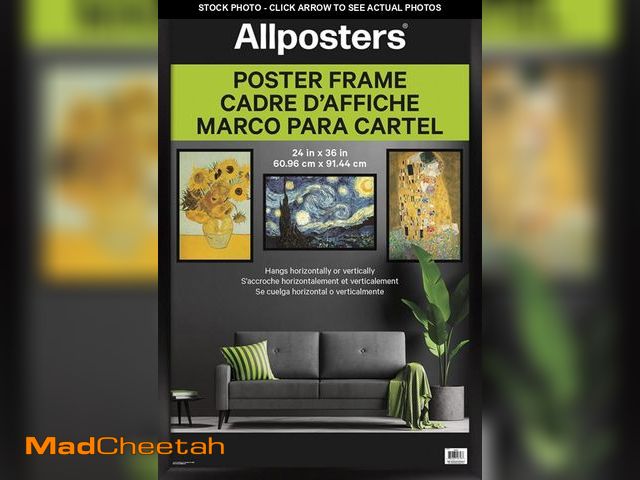 Lot 74-12397023 - Trends International Poster Frame, 24" x 36", Collector's Edition Black - UNUSED