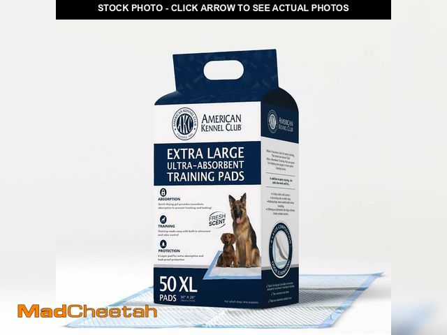 Lot 74-13041842 - American Kennel Club Scented Puppy Training Pads with Ultra Absorbent Quick Dry Gel - 28 x 30 Pee Pa...