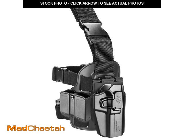 Lot 74-13575812 - Universal Tactical Drop Leg Holster - Fits 100+ Pistols, Thigh Holster for Glock 17 19, Beretta 92FS...