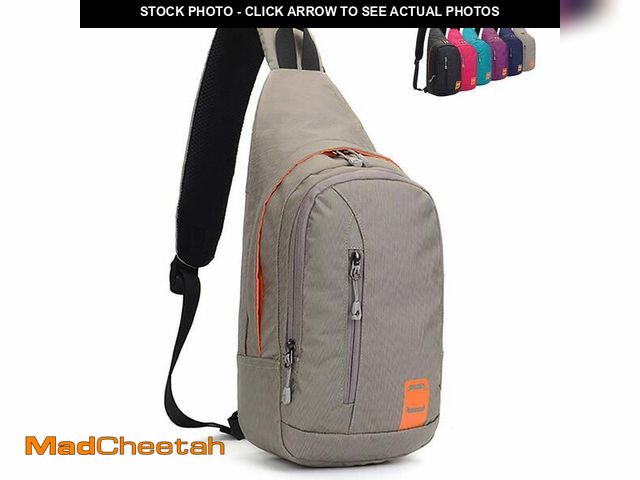 Lot 74-13628787 - Peicees Large Backpack Waterproof Unisex Shoulder Bag Chest Crossbody Daypack - UNUSED