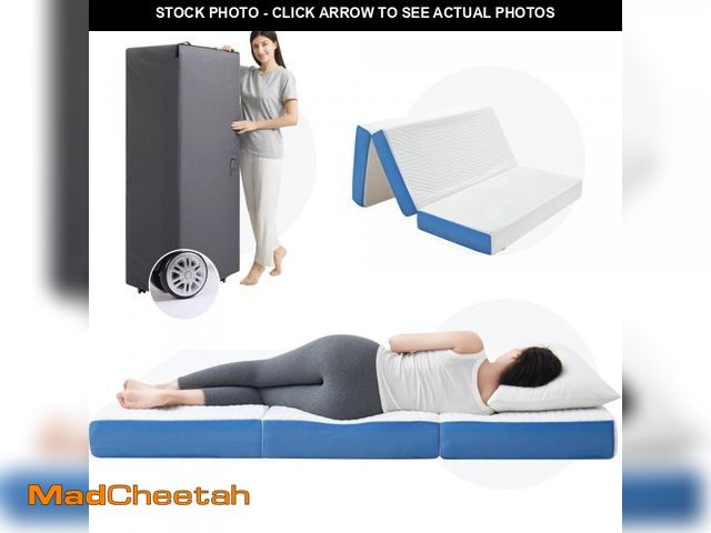 Lot 74-12227343 - Jamdok 6 Inch Full Foldable Mattress,Gel Infused Memory Foam Trifold Mattress with Storage Bag, Floo...