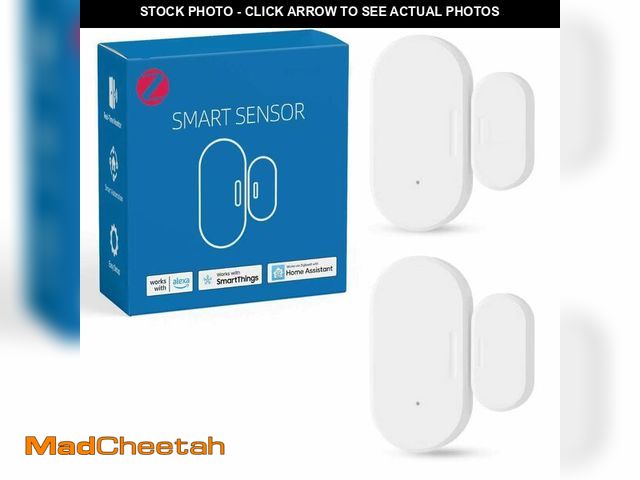 Lot 74-14263793 - 4 Pack Zigbee Door Sensor, Mini Smart Contact Sensors for Doors, Home Automation, Compatible with Sm...
