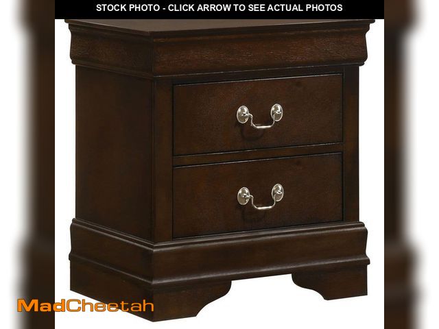 Lot 74-12773474 - Coaster Louis Philippe 2-Drawer Cappuccino Nightstand - UNUSED