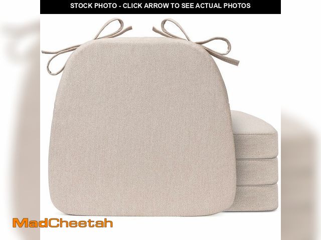 Lot 74-13965759 - Sunsleek Chair Cushions for Dining Chairs, D-Shaped Seat Cushions with Removable Washable Cover and ...