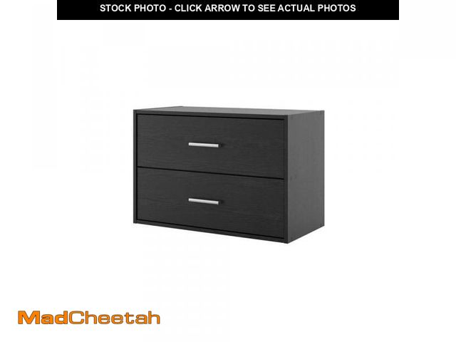 Lot 74-12491926 - Furniture of America Quincy 15.74 in. Tall Stackable Black Engineered wood Modern Modular Cabinet Bo...