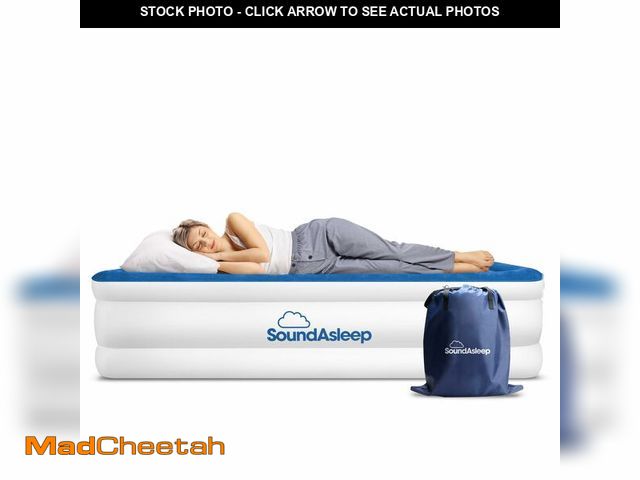 Lot 74-13965558 - SoundAsleep Products Dream Series Luxury Air Mattress, ComfortCoil Technology, Built-in High Capacit...