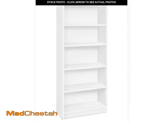 Lot 74-12514191 - IRONCK Bookcases Floor Standing 6 Tier Shelves 70in Tall for Home Office Industrial Black - UNUSED