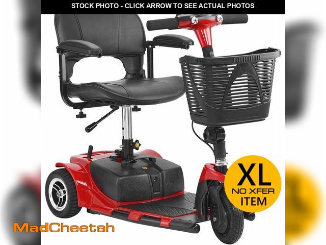 Lot 74-13070853 - VEVOR 3 Wheel Folding Mobility Scooter for Adults &amp; Seniors, Heavy-Duty Electric Powered Mobilit...