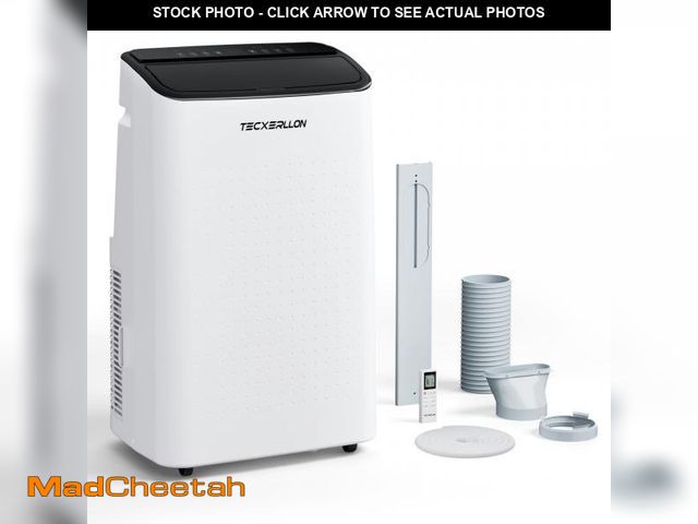 Lot 74-12203494 - TECXERLLON 15000 BTU Portable Air Conditioners Cools Up to 800 Sq.Ft, 4-IN-1 Self-Evaporating Portab...
