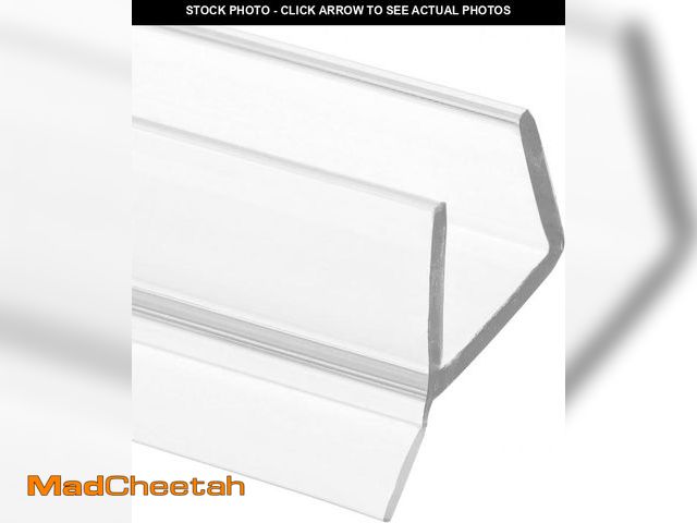 Lot 74-12510435 - Prime-Line M 6262 Frameless Shower Door Bottom Seal for 1/4 in. Thick Glass Doors, Single Flap, 36 i...