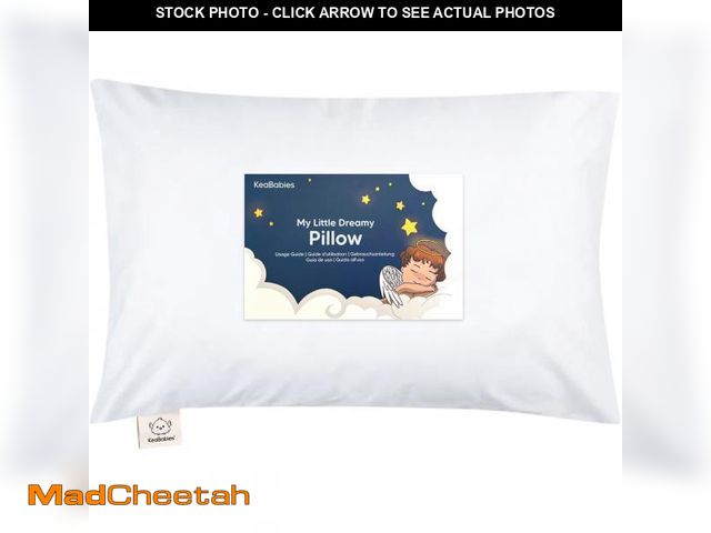 Lot 74-12314149 - Toddler Pillow with Pillowcase - 13x18 My Little Dreamy Kids Travel Bed Pillows for Sleeping, Organi...