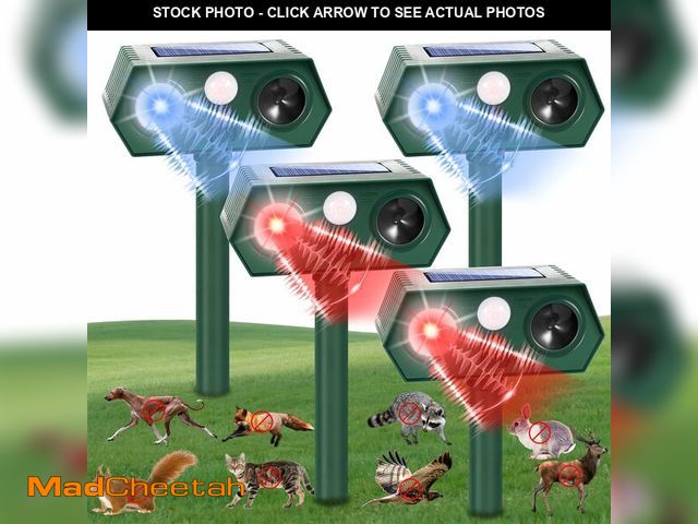 Lot 74-14376963 - 2026 Sonic Fortress Pro Deer Repellent Racoon Repellent Outdoor Squirrel Fortress Pro Solar Ultrason...