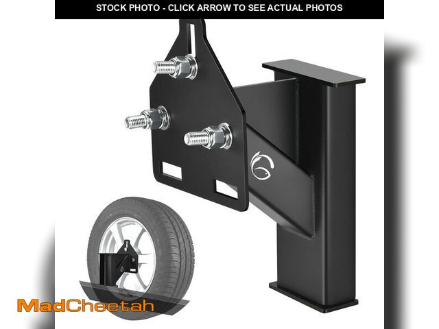 Lot 74-12603043 - GADFISH Stake Pocket Spare Tire Carrier Mount, 3-Nuts Design Trailer Bracket Heavy Duty Holder, Fits...