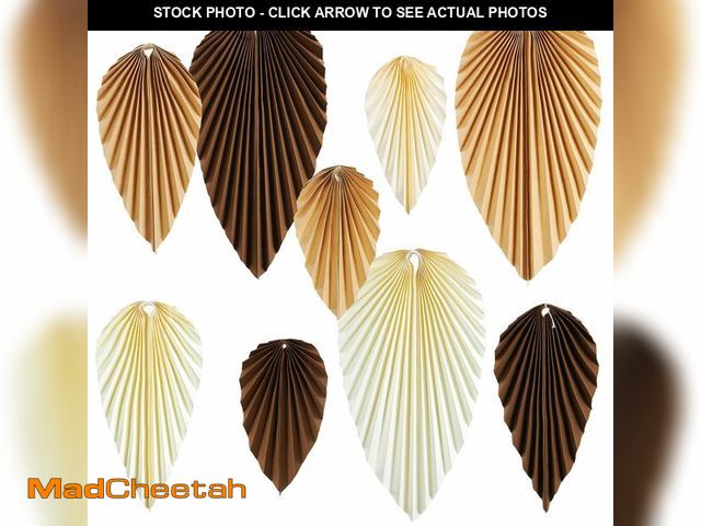 Lot 74-12717439 - SUNBEAUTY Boho Paper Fans Party Decorations Paper Leaves for Decoration Natural Party Decorations Pa...