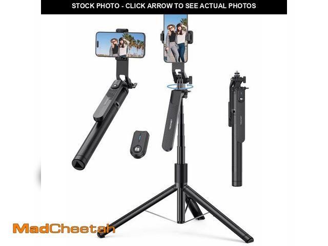 Lot 74-14302848 - TECKNET 71" Phone Tripod &amp; Selfie Stick, Portable Extendable Cell Phone Tripod Stand with Wirele...