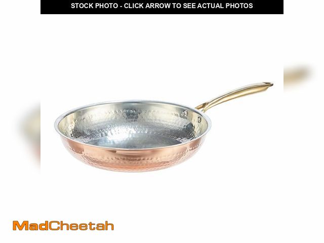 Lot 74-14379336 - CopperStudio Signature 10Ã¢â¬Â Copper Frying Pan, Hand-hammered copper, Non-reactive tin lining. R...