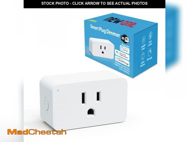 Lot 74-12218908 - New One Smart Dimmer Plug, 2.4G Wi-Fi Dimmable Smart Plug, 2-Way Switch, Voice Control, White - UNUS...