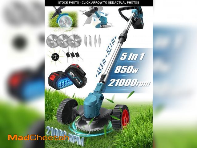 Lot 74-12491581 - RELOIVE Weed Eater,Cordless Weed Trimmer,Electric Weed Wacker, with 2PCS 3000mAh Batteries and Charg...