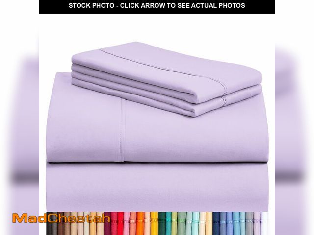 Lot 74-12703184 - LuxClub 4 PC Full Sheet Set, Breathable Luxury Bed Sheets, Deep Pockets Wrinkle Free Cooling Bed She...
