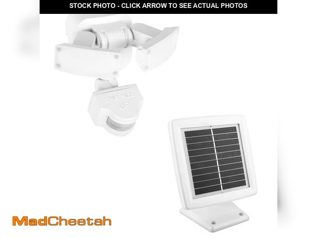 Lot 74-12745611 - Defiant 500 Lumens 180-Degree White Solar Powered Motion Activated Outdoor Integrated LED Flood Ligh...