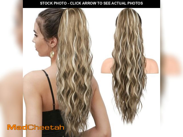 Lot 74-14298024 - HOOJIH Ponytail Extension, Drawstring Ponytail Hair Extensions 26 Inch Long Curly Wavy Ponytail Natu...