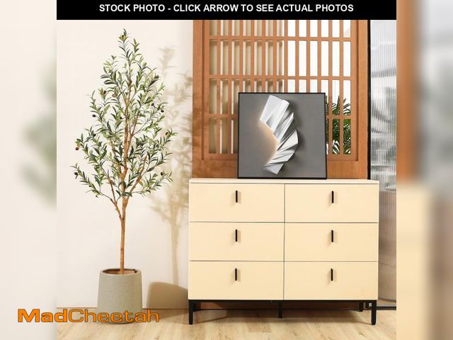 Lot 74-12479634 - DR.Planzen 6ft Artificial Olive Tree Indoor, Tall Faux Olive Tree, Artificial Plants with Natural Wo...