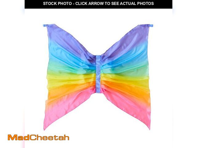 Lot 74-14052530 - Sarah's Silks Rainbow Fairy Wings | Butterfly Costume for Kids, Real Natural Silk Montessori Waldorf...