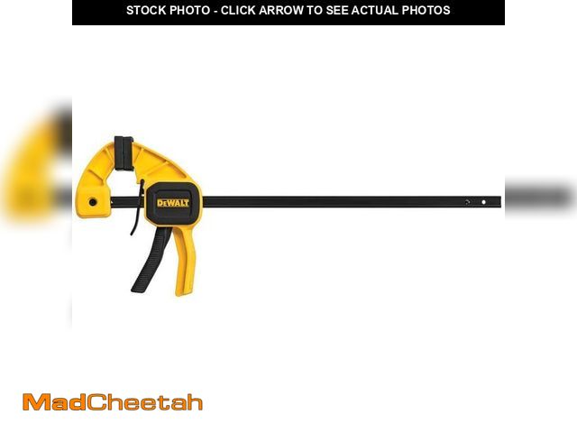 Lot 74-13691558 - DEWALT 12 in. 100 lbs. Trigger Clamp with 2.43 in. Throat Depth - UNUSED