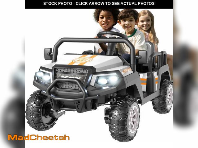 Lot 74-12645621 - SaveJoy Ride on Toys, 24V 4 Seater Ride on Cars for Toddlers Kids, Powered Ride on Truck with Remote...