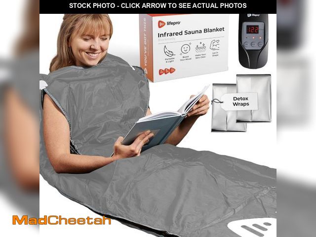 Lot 74-12510311 - LifePro Sauna Blanket with Remote New Features - Portable Far Infrared Sauna for Home Detox Calm You...