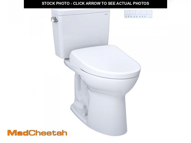 Lot 74-12488712 - TOTOÃ DrakeÃ WASHLETÃ+ Two-Piece Elongated 1.6 GPF Universal Height TORNADO FLUSHÃ Toilet with S...