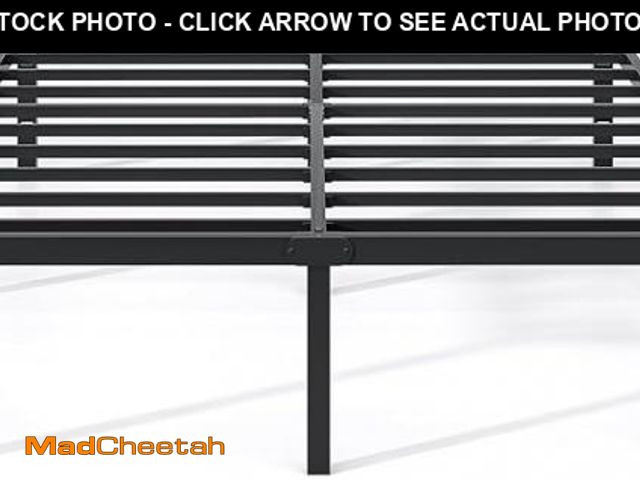 Lot 74-12172115 - (MISSING HARDWARE) COMHOMA 14 Inches Queen Size Bed Frame Metal Platform with High Under Bed Storage...