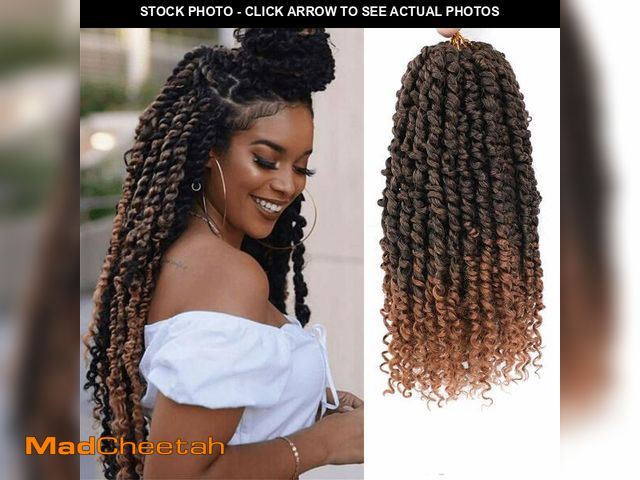 Lot 74-14271043 - Passion Twist Hair - 8 Packs 12 Inch Passion Twist Crochet Hair For Women, Crochet Pretwisted Curly ...