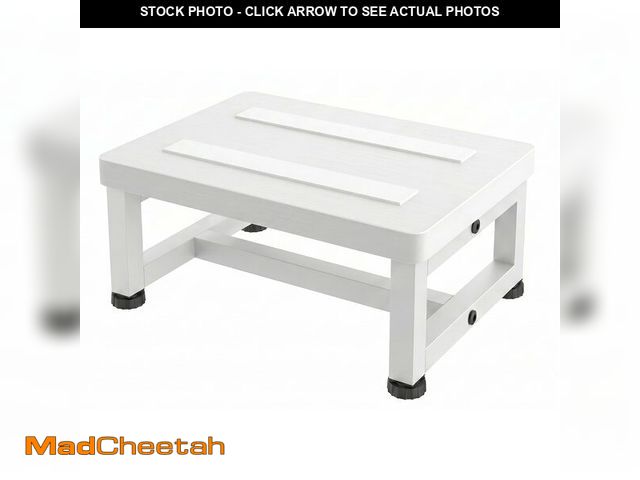 Lot 74-14385436 - Step Stools for Adults Kids, Heavy Duty Non-Slip Wooden Stepping Stools with 500-LBS Capacity for Be...