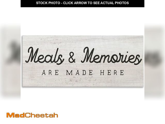 Lot 74-13734020 - Stupell Industries Meals &amp; Memories Made Here Rustic Kitchen Sign, Design by Daphne Polselli - U...