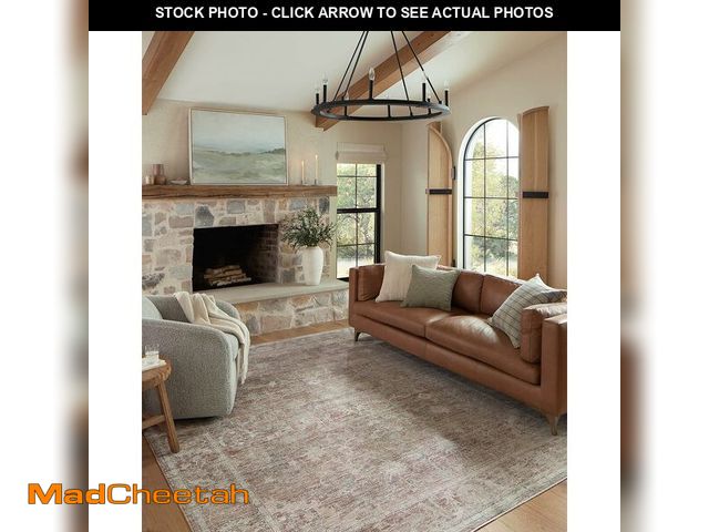 Lot 74-12664463 - Loloi Magnolia Home by Joanna Gaines Millie Collection MIE-04 Brick/Fog 2'-7" x 10'-0", .25" Pile He...