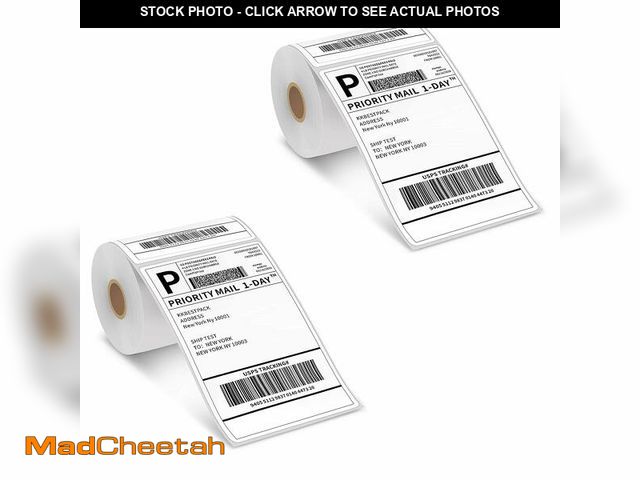 Lot 74-14210456 - KKBESTPACK 4Ã¢â¬Âx 6Ã¢â¬ÂDirect Thermal Shipping Labels (2 Rolls - 250 Per Roll) - UNUSED