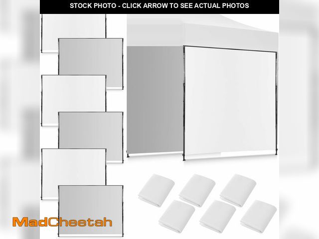 Lot 74-12979420 - Vincreem 6 Pcs Instant Canopy Sidewalls for 10x10 Pop up Canopy Waterproof 99% UV Protection Tent Si...