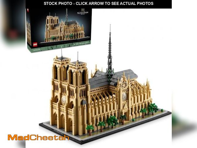 Lot 74-12260563 - LEGO Architecture Notre-Dame de Paris Replica, Architectural Model Kit, Collectible Building Set for...