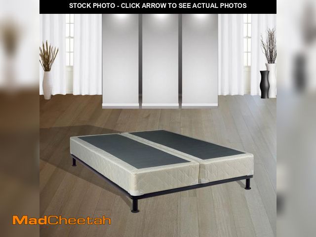 Lot 74-12163634 - Mattress Solution, 8-Inch Sturdy Split Box Spring for Mattress Support-Durable and Fully Assembled, ...