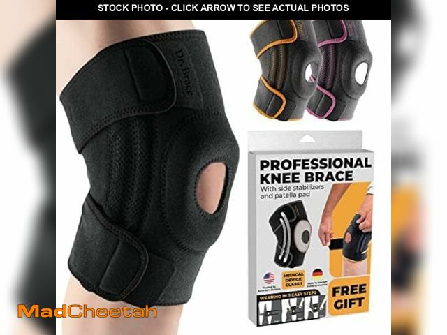Lot 74-12602162 - DR. BRACE ELITE Knee Brace with Side Stabilizers &amp; Patella Gel Pads for Maximum Knee Pain Suppor...