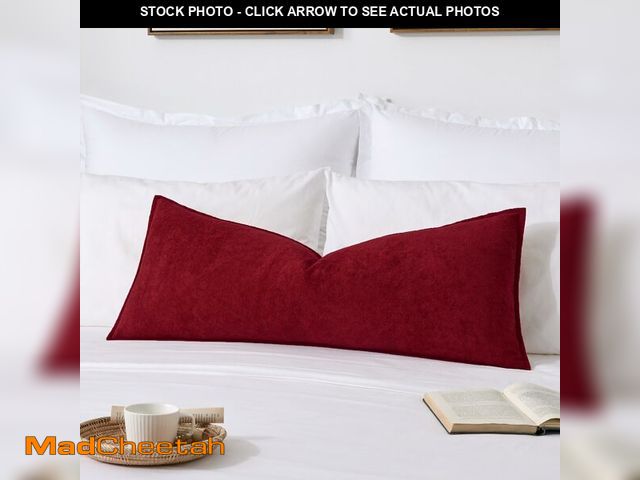 Lot 74-12713667 - Kevin Textile Christmas 14x36 Inch Long Lumbar Cover 1 Pack Soft Boucle Textured Decorative Waterpro...