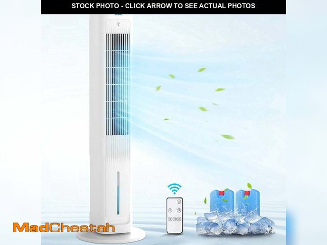 Lot 74-14351814 - Flamemore 3-in-1 Evaporative Air Cooler Portable with Ice Packs &amp; Remote,3L Swamp Coolers for Ho...