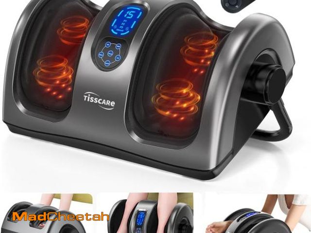 Lot 74-12366373 - TISSCARE Foot Massager with Heat, Shiatsu Foot Massager for Plantar Fasciitis, Neuropathy, Circulati...
