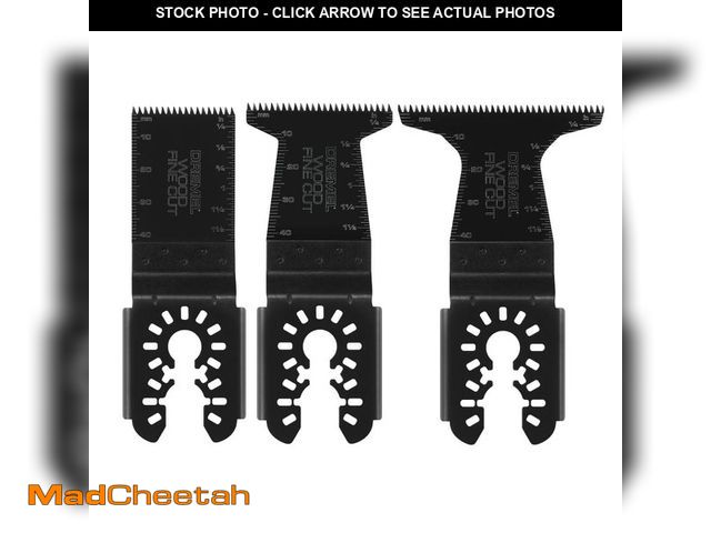 Lot 74-12691001 - *ONE USED* Dremel Universal Fine Wood Cut Oscillating Multi-Tool Blade Set (3-Piece) *ONE USED*  - U...