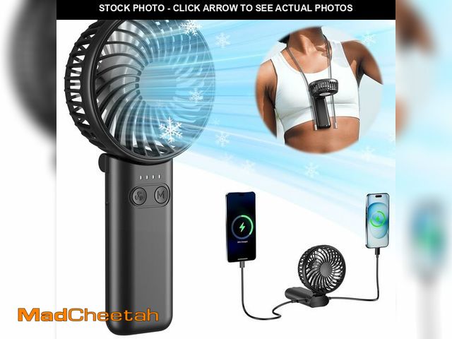 Lot 74-12436878 - HandFan 5200mAh Upgraded Handheld Fan, 5 Speeds Strong Airflow Hand Fan [27 Working Hours], 180ÃÂ° ...